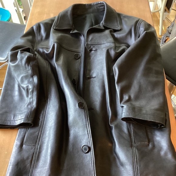 Leather Coat - Picture 1 of 2